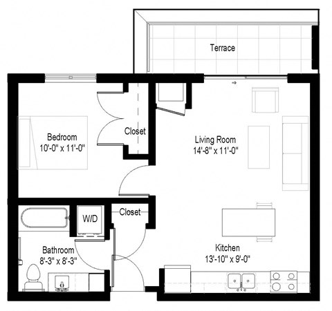 E Floor Plan at Gateway Northeast, Minnesota